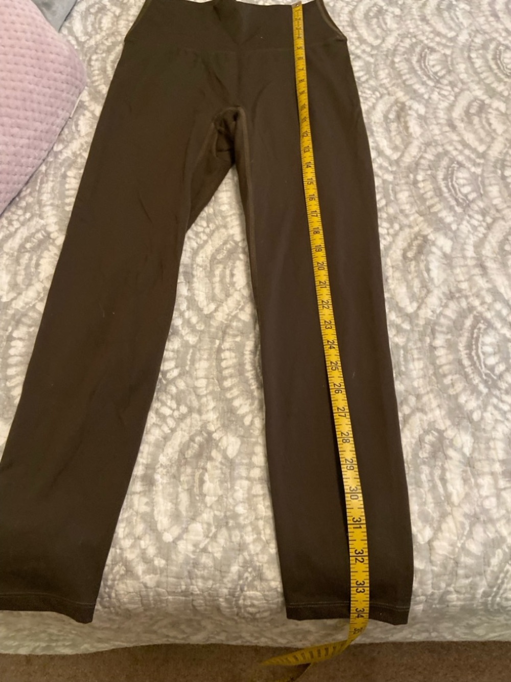 Lululemon Align Leggings Olive Green High Rise Crop Size 6 Sporty Stretch Pants - Picture 9 of 11